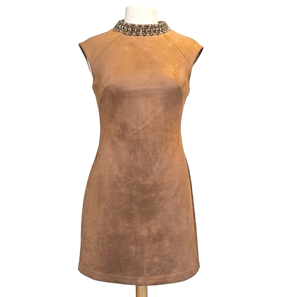Bnwt Vince Camuto Faux Suede Mini Dress - Picture 2 of 15
